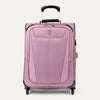 Front view of Maxlite 5 International Carry-On Expandable Spinner in Orchid Pink, featuring sleek contouring and 4-wheel spinners.
