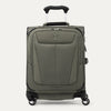 Front view of Maxlite 5 International Carry-On Expandable Spinner in Slate Green, featuring sleek contouring and 4-wheel spinners.