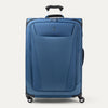 Front view of Maxlite 5 Large Check-In Expandable Spinner in Ensign Blue, offering smooth mobility and minimalist style.