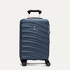 Front view of Travelpro Maxlite Air V2 Carry-On Hardside Spinner in Midnight Blue, featuring textured shell and 360° Spinner Wheels.