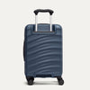 Back view of Travelpro Maxlite Air V2 Carry-On Hardside Spinner in Midnight Blue, showing textured shell and PowerScope Lite Handle.