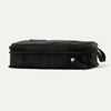 Rear expanded view of the Travelpro® Medium Packing Cube in black with a side handle and dual zipper closures.