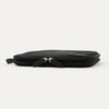 Compressed view of the Travelpro® Medium Packing Cube in black with dual zippers and a side handle.
