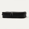 Front view of Travelpro Essentials MaxAccess Cubes Large Organizer in BLACK, featuring dual-zipper