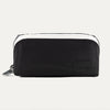 Front view of the MaxAccess Cubes™ Large Organizer in black with a white zipper and embossed Travelpro logo patch.