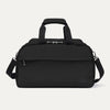 A black Travelpro 2-in-1 travel tote and cooler with a zippered front pocket, side handles, and a removable shoulder strap.