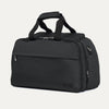 Travelpro® Essentials™ 2-in-1 Travel Tote & Cooler in Black, shown at a front angle to highlight its structured design, dual top handles, front zippered pocket, and side D-rings for attaching the adjustable shoulder strap.