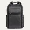 Front view of Travelpro Crew Executive Choice 3 Laptop Backpack in Titanium Gray, featuring exterior quick-access pockets.