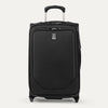 Front view of Travelpro Crew Classic Carry-On Rollaboard in Black, featuring large front panel and PowerScope Lite Handle.