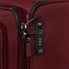 Close-up of Crew™ Classic zipper and TSA Approved Lock in Rosewood Red.
