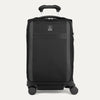 Front view of Travelpro Versapack+ Compact Carry-On in Black, featuring a PowerScope Extension Handle.