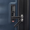 Close-up of Travelpro Maxlite Air V2 in Midnight Blue, showing built-in TSA Approved Lock with double zipper security.