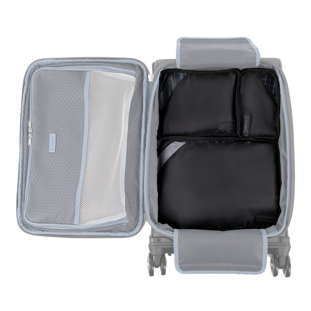 Bag-all, Cotton Packing Cubes for Travel in Black, 3-pack S/M/L