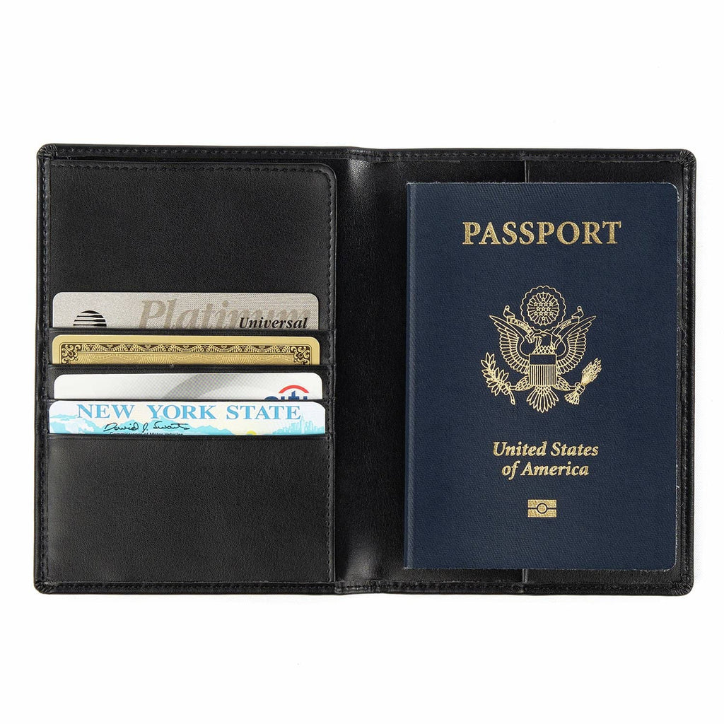 Privacy Traveler Wallet - Travel Wallet Organizer | Truffle Black - Leather