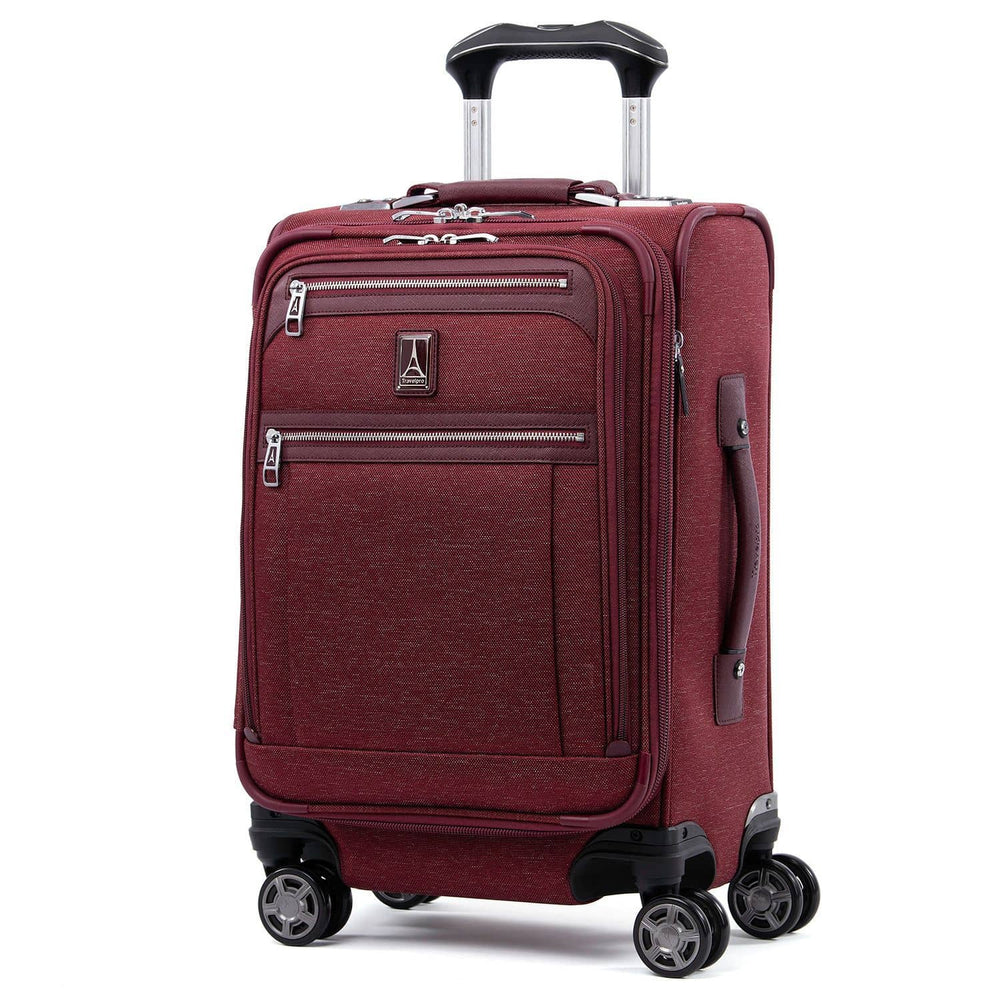 Travelpro Platinum Elite 20” Expandable Business Plus Carry-On Spinner, Bordeaux