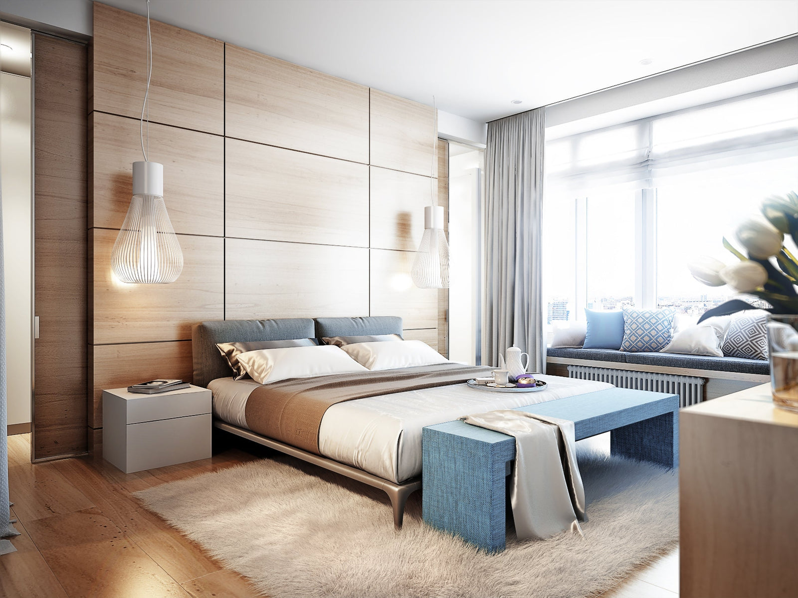 Modern hotel room 