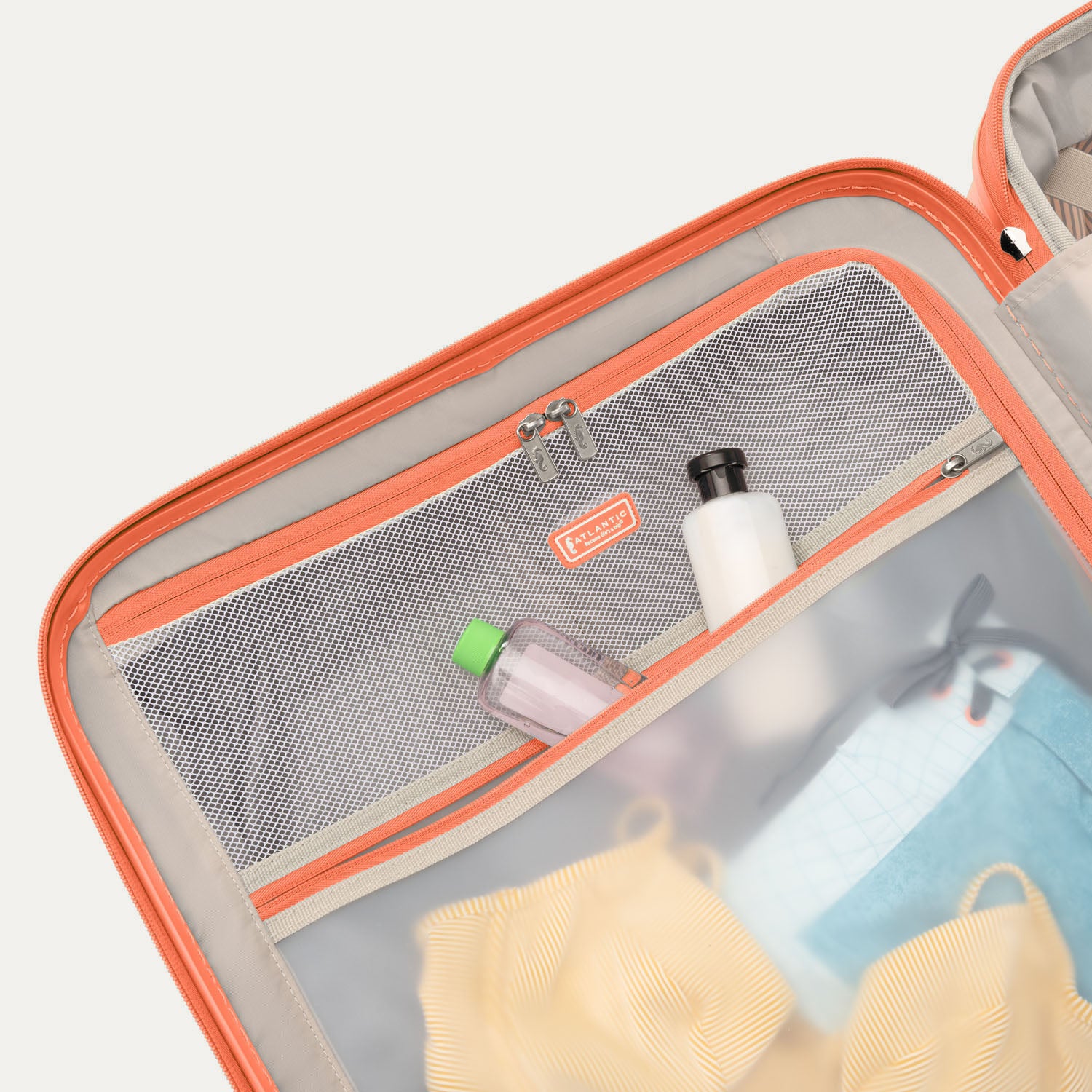 Atlantic Carry-On / Medium Check-In Hardside Set in Coral Orange