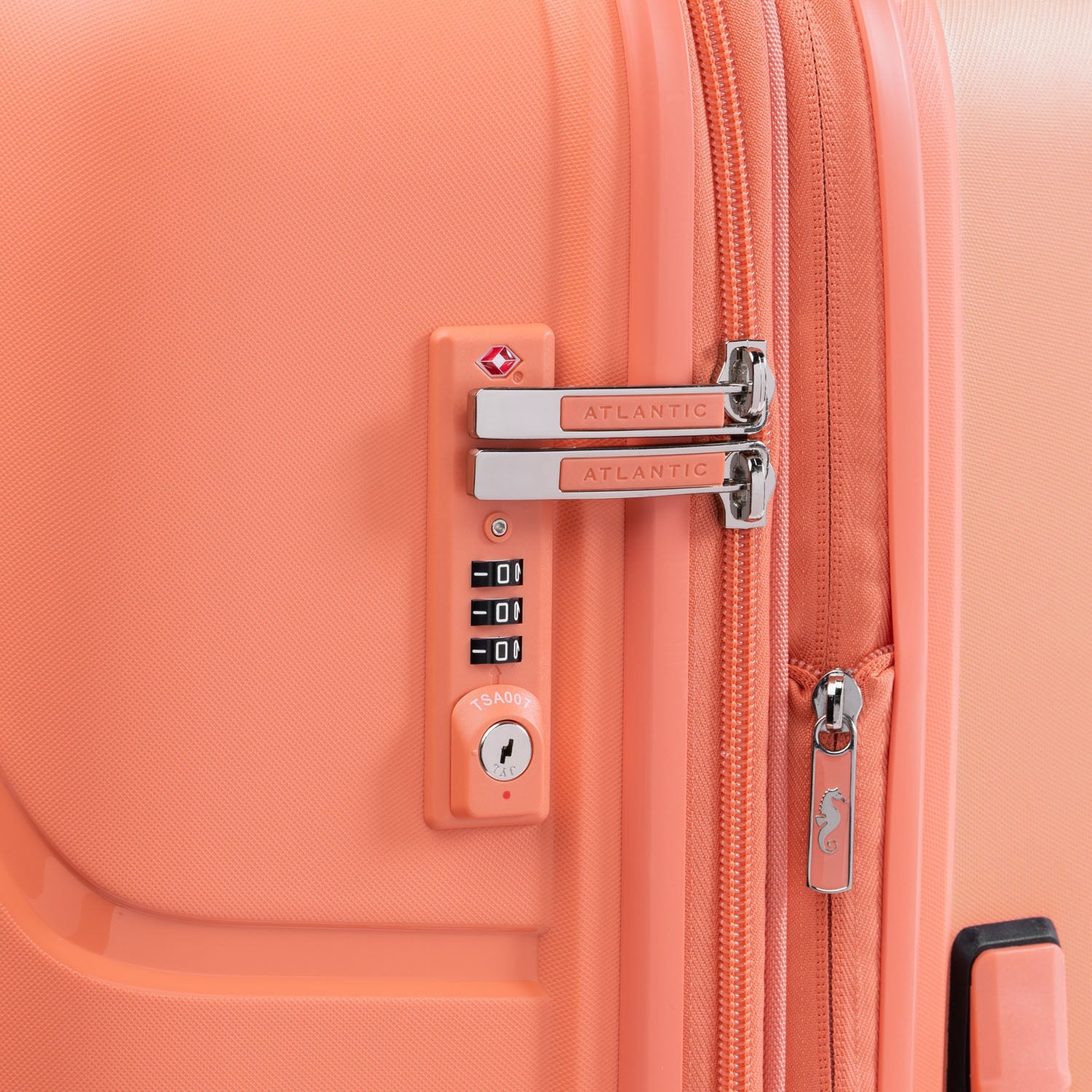 Atlantic Carry-On / Medium Check-In Hardside Set in Coral Orange