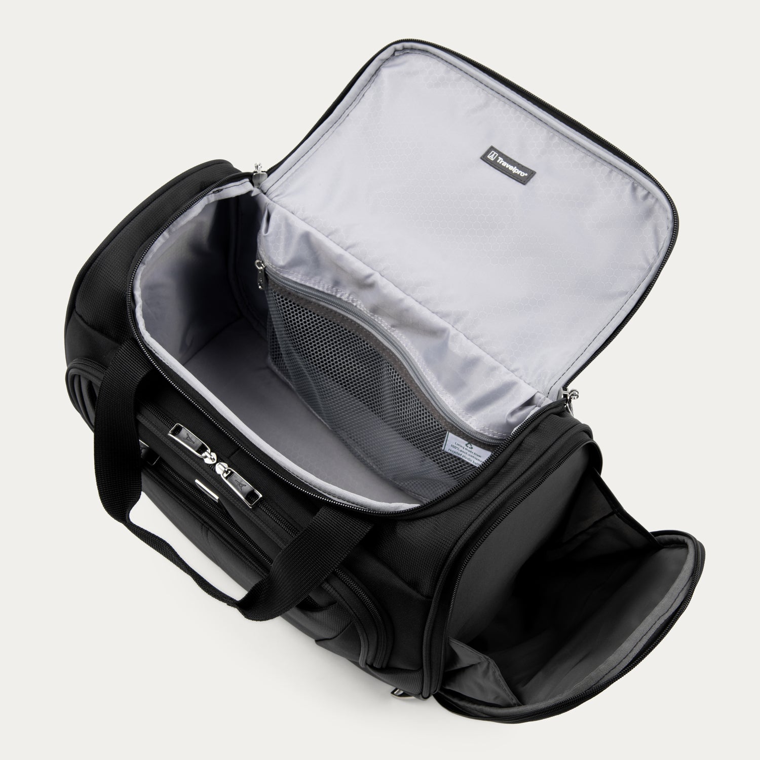 black zippered light weight travel tote bag Travelpro Maxlite 5-Lightweight Underseat Carry-On Travel Tote Bag, Black, 18-Inch
