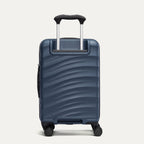 Back view of Travelpro Maxlite Air V2 Carry-On Hardside Spinner in Midnight Blue, showing textured shell and PowerScope Lite Handle.
