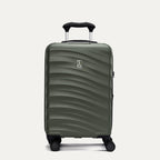 Front view of Travelpro Maxlite Air V2 Carry-On Hardside Spinner in Slate Green, featuring textured shell and 360° Spinner Wheels.
