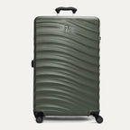 Front view of Travelpro Maxlite Air V2 Check-In Spinner in Slate Green, featuring a textured shell, integrated logo, top handle, and 360° spinner wheels.