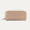 Front view of the MaxAccess Cubes™ Large Organizer in khaki with a white zipper and embossed Travelpro logo patch.