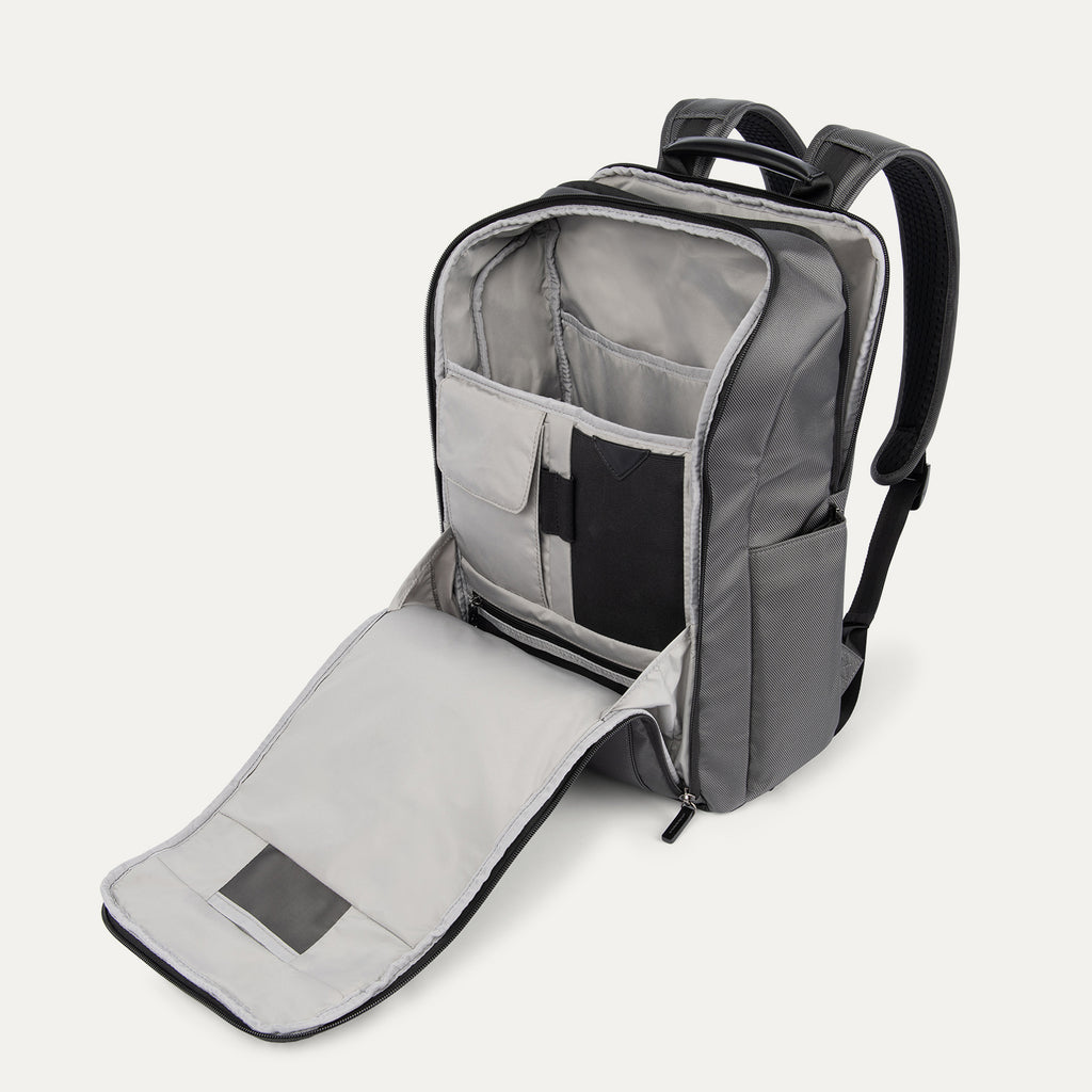 Crew™ Executive Choice™ 3 Slim Laptop Backpack- Titanium Grey