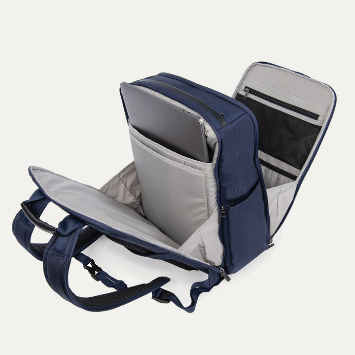 An aerial view of a field. A road runs through the upper right corner.