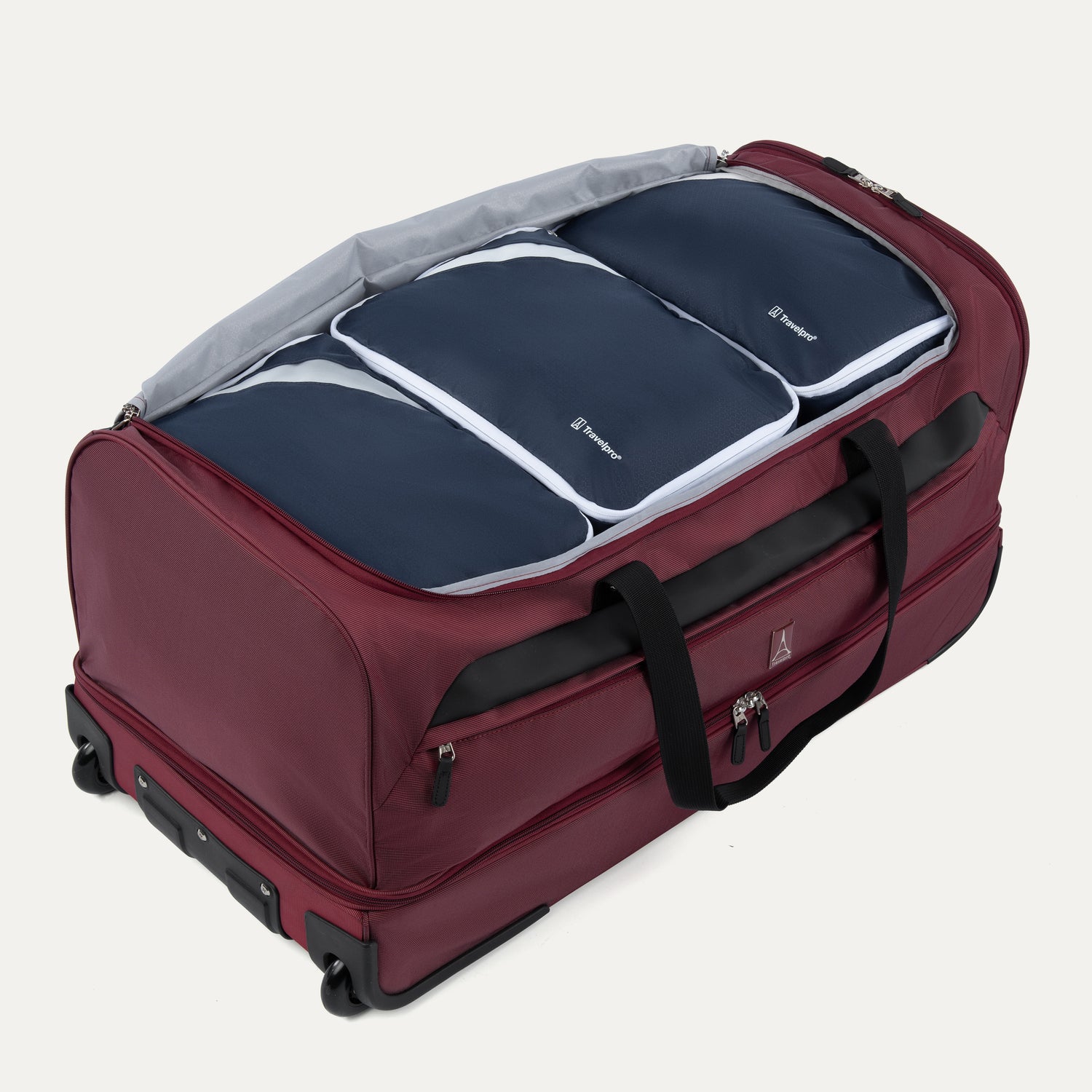 Roadtrip 30" Drop-Bottom Rolling Duffel with Packing Cubes