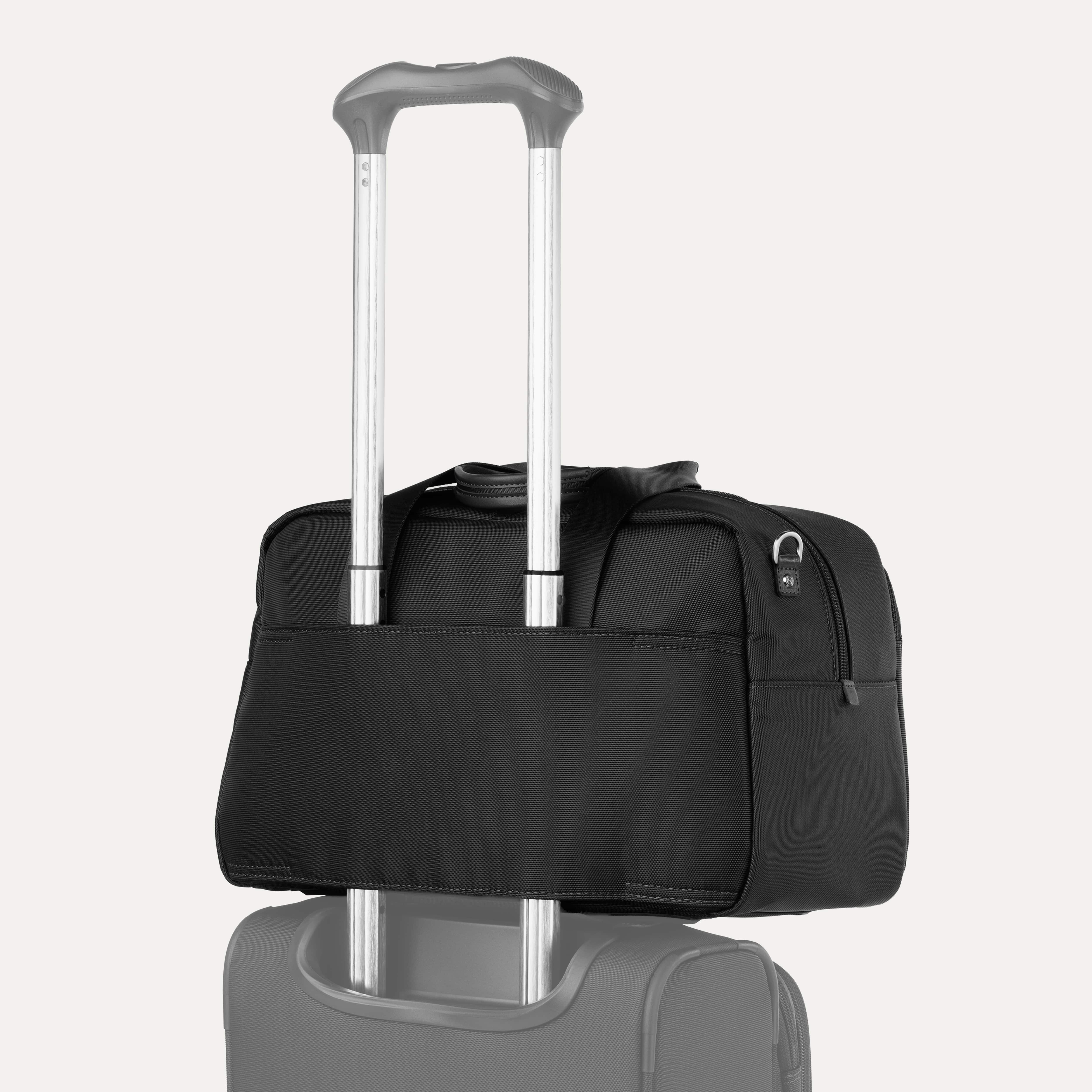 VersaPack+ UnderSeat Travel Tote with Trolley Sleeve in Black