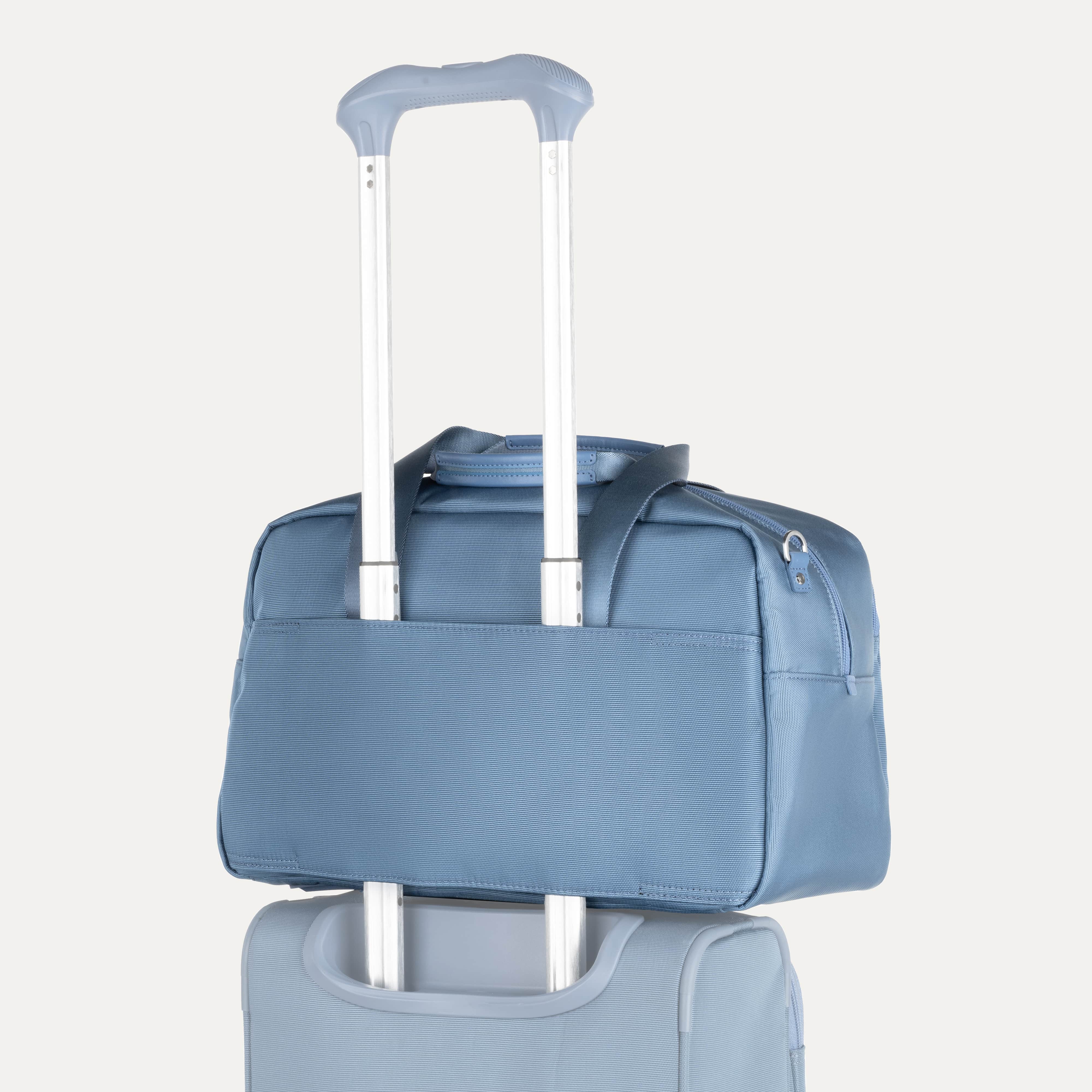 VersaPack+ UnderSeat Travel Tote with Trolley Sleeve in Baby Blue