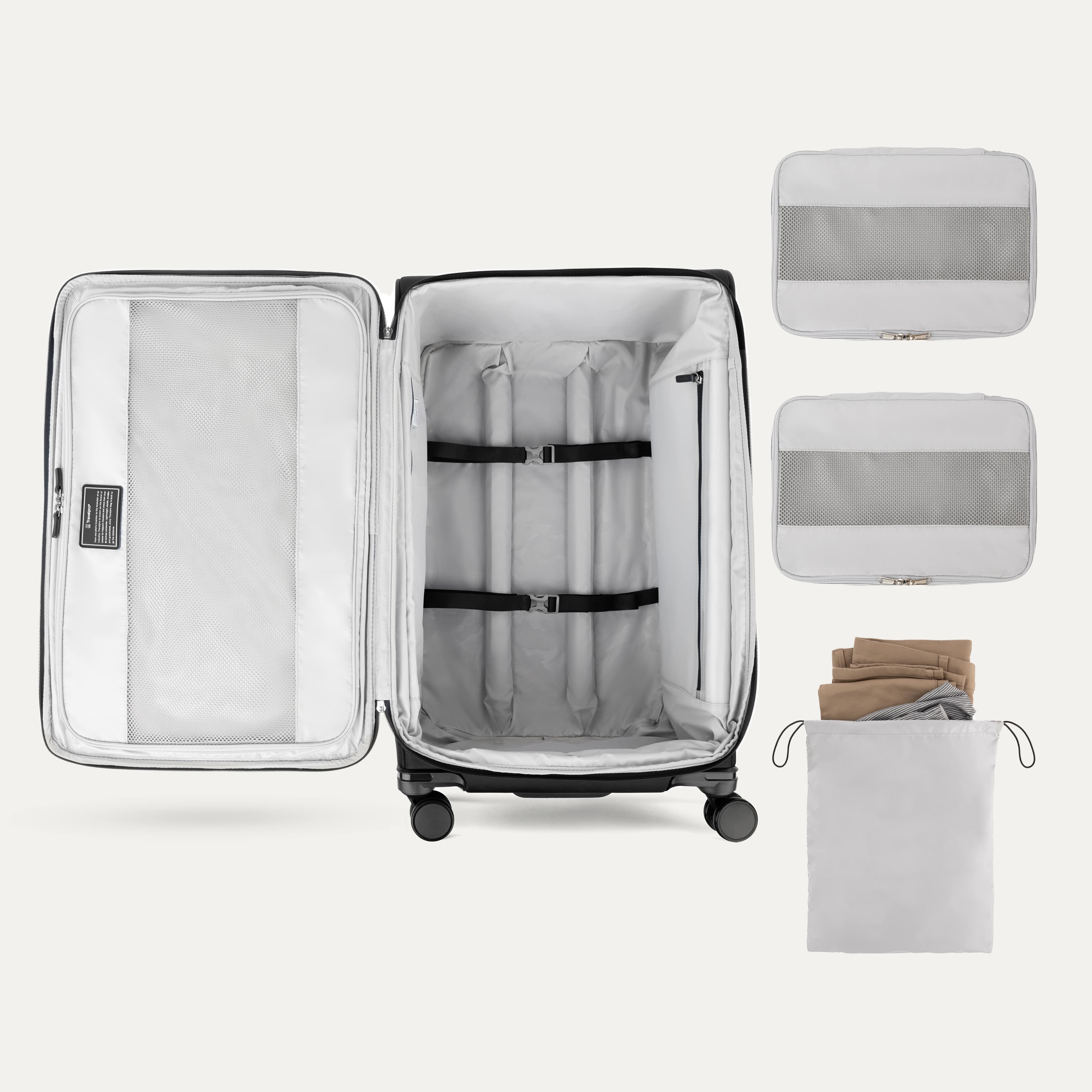 バッグ Check-In-S Travel Case 54L 2 Piece Small and Large Luggage Set | Versapack+ by Travelpro