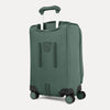 Back of VersaPack+ Soft Sided Carry-On Spinner with Pockets and Organizer in Green