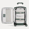 Interior of Green VersaPack+ Soft Sided Carry-On Spinner with Removable Compression Organizers