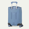 Back of VersaPack+ Soft Sided Compact Small Carry-On Spinner in Baby Blue