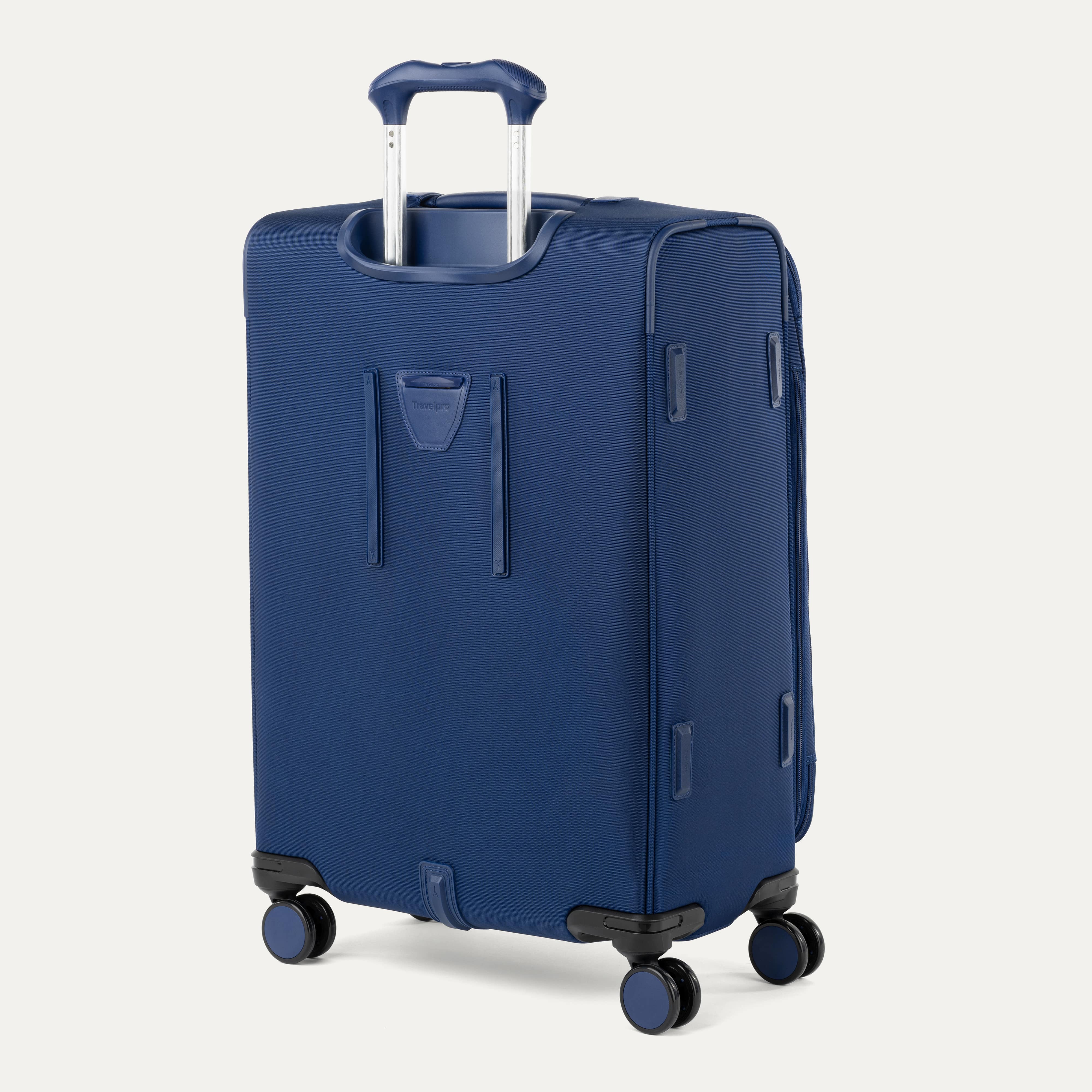 Back of VersaPack+ Medium Check-In Luggage Spinner in Blue