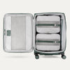Interior of Green VersaPack+ Medium Check-In Luggage Spinner with Removable Compression Packing Cubes