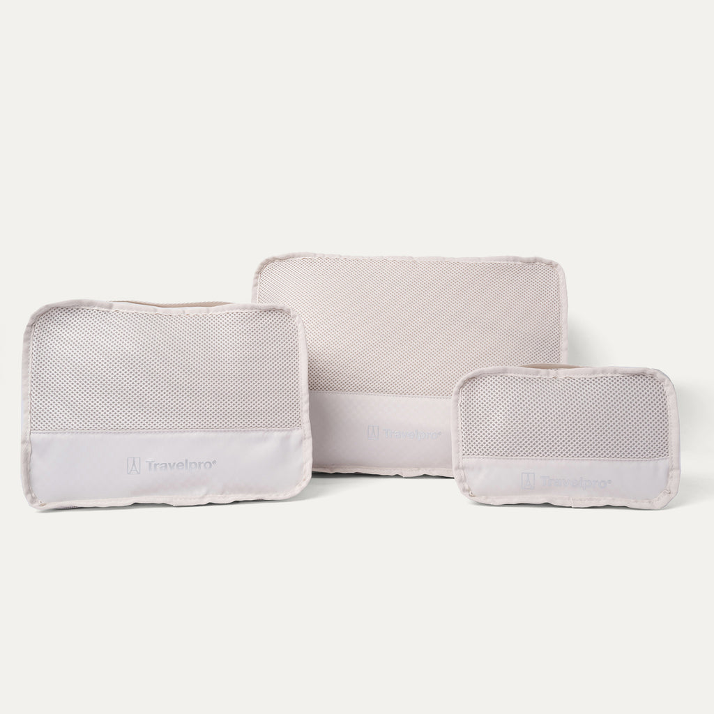 Packing cubes included with the Travelpro Platinum Reserve Large Check-In Hardside Spinner in Midnight Trail