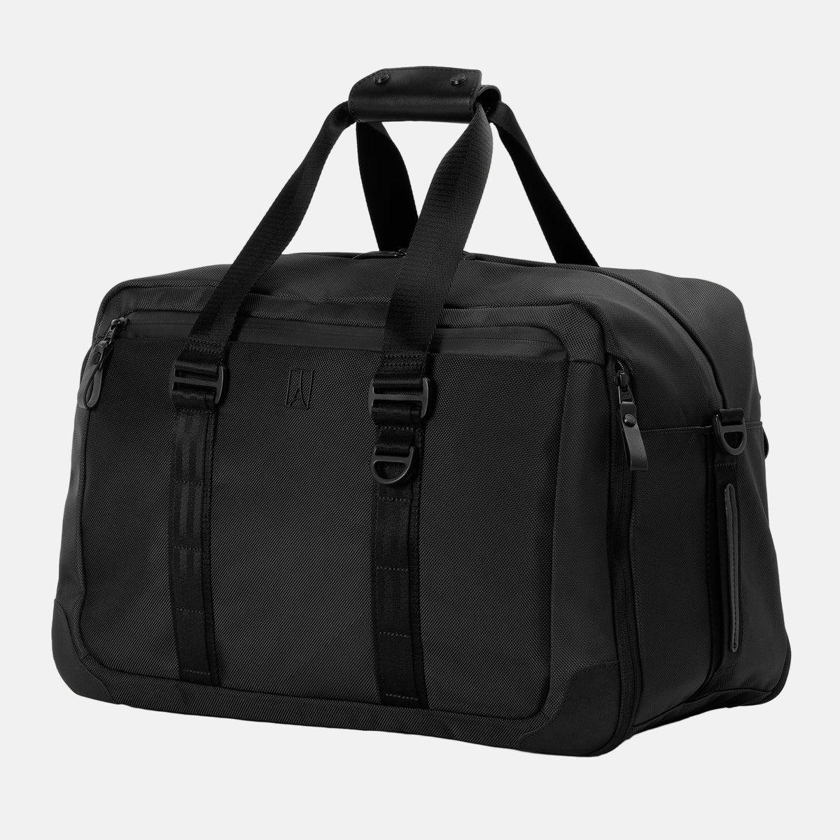 black travel duffel bag Travelpro Altitude Double Expansion Duffel Bag in Falcon Grey