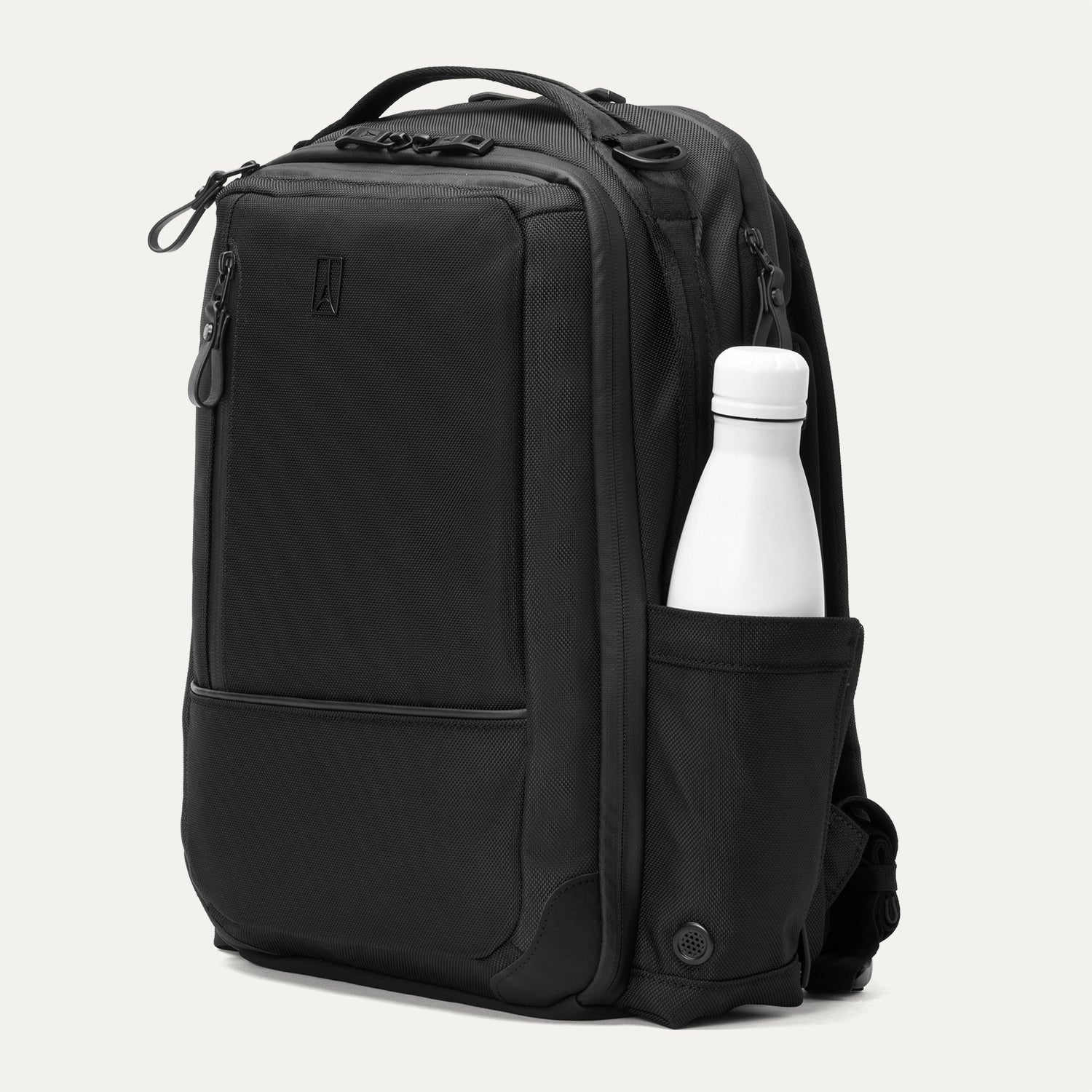 black laptop backpacks mens Travelpro Altitude Slim Expandable Laptop Backpack 20-24L in Falcon Grey
