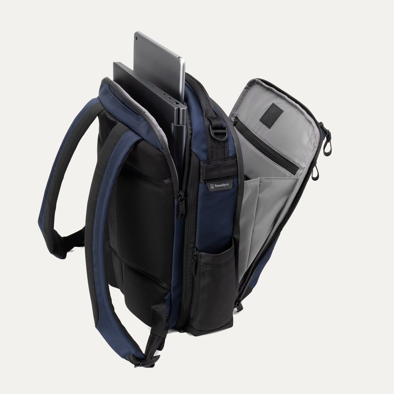 black laptop backpack mens Stylish Nylon 15 inches Travel Backpacks College Bag for men in USB charging port and TSA Vintage Laptop Backpack for Men