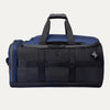 Front view of the Travelpro Altitude Convertible Duffel/Backpack in Aviator Navy, with dual top carry handles and front accessory loops.
