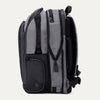Expanded side view of Travelpro Altitude All-Purpose Laptop Backpack in Falcon Grey, featuring added packing capacity.
