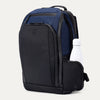 Front angled view of Travelpro Altitude All-Purpose Laptop Backpack in Aviator Navy, featuring top zip pocket and exterior bottle holder.
