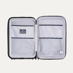 Interior view of Travelpro Maxlite Air V2  featuring zippered divider panels and mesh organizational compartments.