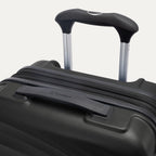 Close-up of Travelpro Maxlite Air V2 in Black, showing PowerScope Lite Handle and low-profile top carry handle.