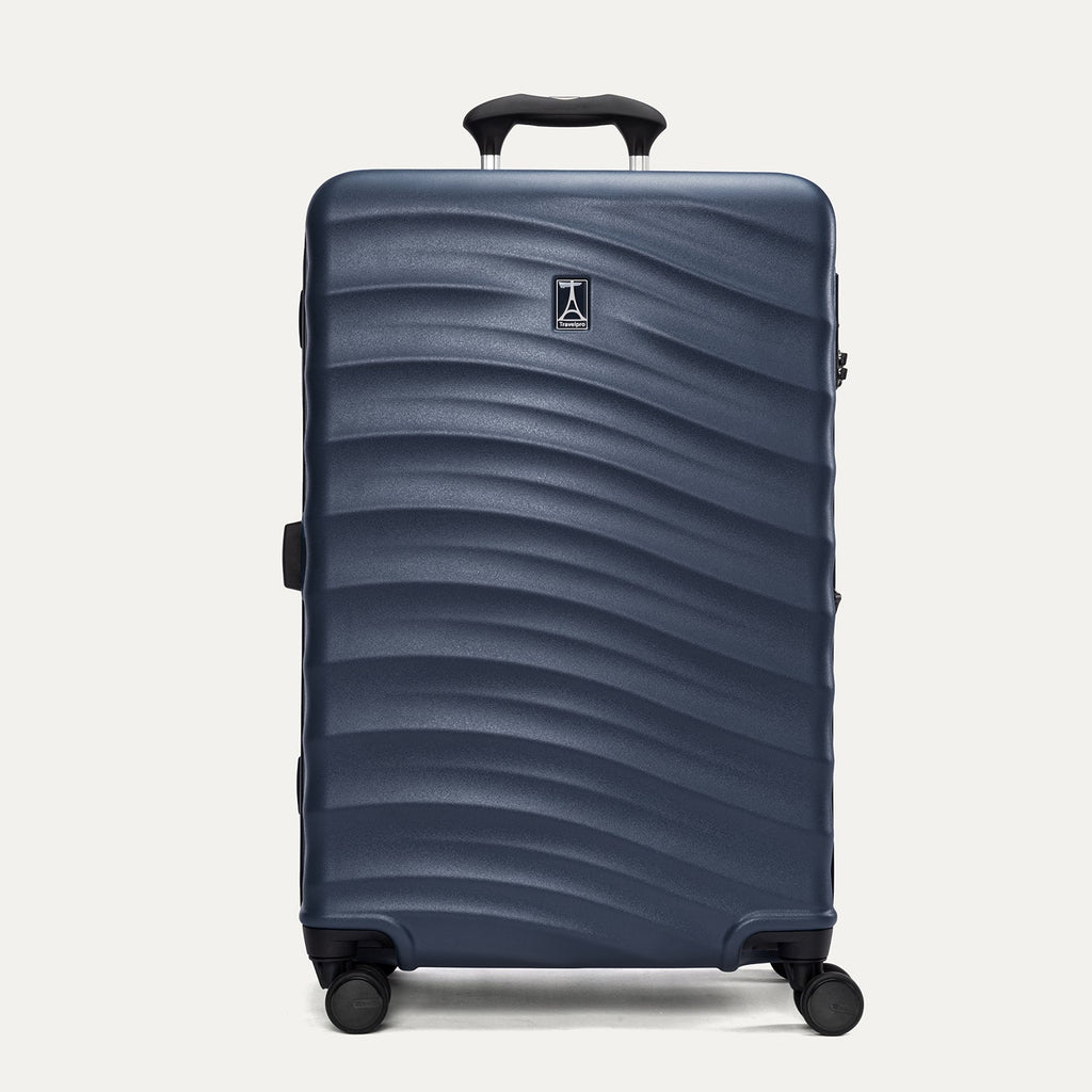 Travelpro Maxlite Air V2 Spinner in Midnight Blue, featuring a sleek textured shell and lightweight design.

