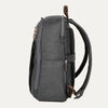 Side view of true navy backpack on a white background 