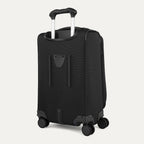 back of a carry on black suitcase